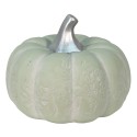 Clayre & Eef Decoration Pumpkin Ø 23x18 cm Green Silver colored Ceramic