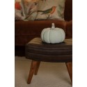 Clayre & Eef Decoration Pumpkin Ø 23x18 cm Green Silver colored Ceramic