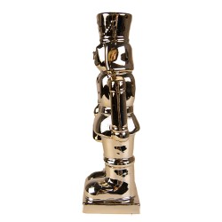 Clayre & Eef Statuetta Schiaccianoci 23 cm Color oro Porcellana