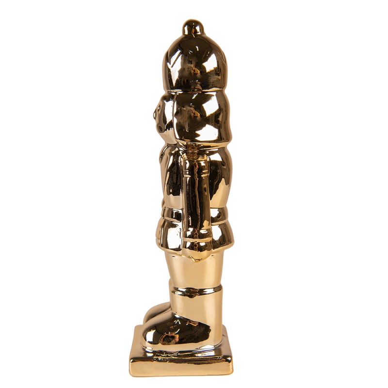 Clayre & Eef Statuetta Schiaccianoci 20 cm Color oro Porcellana