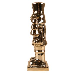 Clayre & Eef Statuetta Schiaccianoci 19 cm Color oro Porcellana