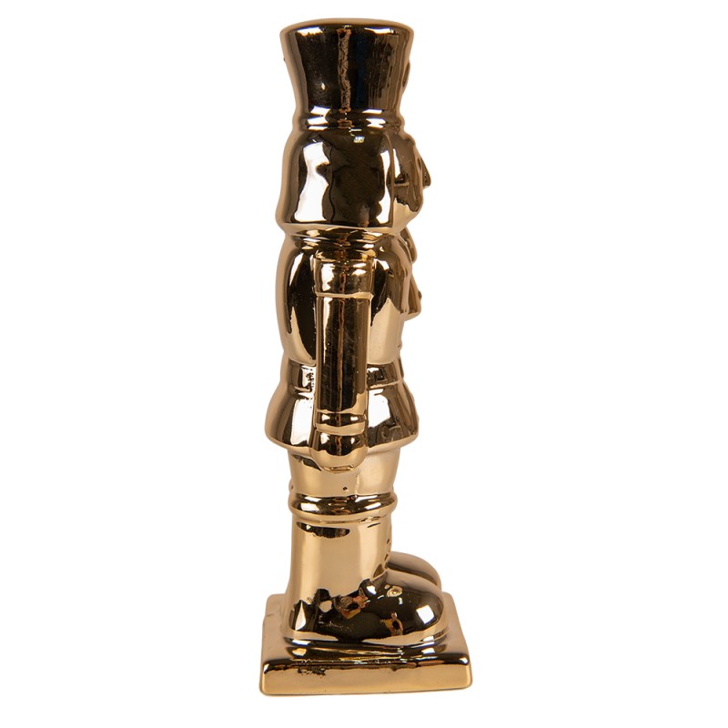 Clayre & Eef Statuetta Schiaccianoci 19 cm Color oro Porcellana