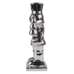 Clayre & Eef Statuetta Schiaccianoci 19 cm Color argento Porcellana