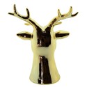 Clayre & Eef Figurine Cerf 19 cm Couleur or Porcelaine