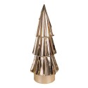 Clayre & Eef Beeld Kerstboom 24 cm Goudkleurig Porselein