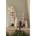 Clayre & Eef Beeld Kerstboom 24 cm Goudkleurig Porselein