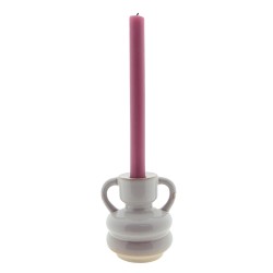 Clayre & Eef Candelabro 9 cm Beige Porcellana