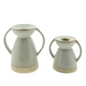 Clayre & Eef Kandelaar  9 cm Beige Porselein