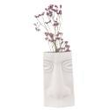 Clayre & Eef Vaso  Faccia 15x9x25 cm Bianco Ceramica