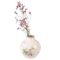 Clayre & Eef Vase Ø 16x17 cm Rosa Beige Keramik Blumen