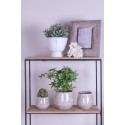 Clayre & Eef Planter Ø 14x12 cm White Ceramic Face