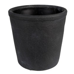 Clayre & Eef Bloempot  Ø 16x16 cm Grijs Keramiek