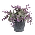 Clayre & Eef Pot de fleurs Ø 8x7 cm Gris Céramique