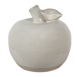 Clayre & Eef Decoration Apple 13 cm Beige Porcelain