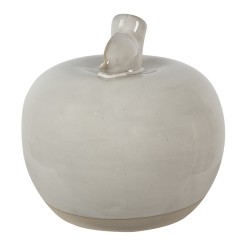 Clayre & Eef Decoration Apple 13 cm Beige Porcelain