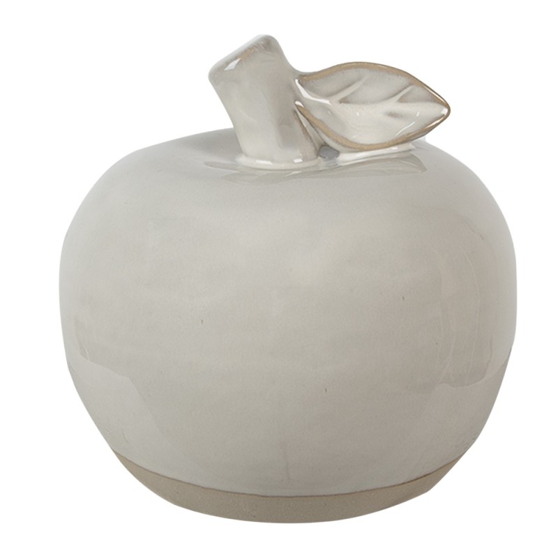 Clayre & Eef Décoration Pomme 10 cm Beige Porcelaine