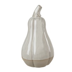 Clayre & Eef Décoration Citrouille 18 cm Beige Porcelaine