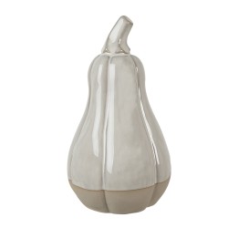 Clayre & Eef Décoration Citrouille 15 cm Beige Porcelaine