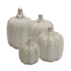 Clayre & Eef Decorazione Zucca 15 cm Beige Porcellana