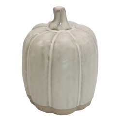 Clayre & Eef Décoration Citrouille 12 cm Beige Porcelaine