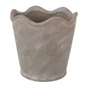 Clayre & Eef Fioriera Ø 16x14 cm Grigio Ceramica