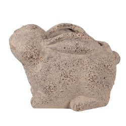 Clayre & Eef Blumentopf Kaninchen 17x12x12 cm Beige Keramik