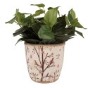 Clayre & Eef Planter Ø 16x16 cm Beige Brown Ceramic Branches