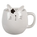 Clayre & Eef Mug Rabbit 350 ml White Porcelain