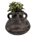 Clayre & Eef Planter Ø 15x13 cm Grey Ceramic