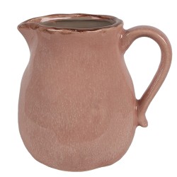 Clayre & Eef Brocca decorativa 17x13x15 cm Rosa Ceramica