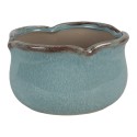 Clayre & Eef Planter Ø 20x11 cm Blue Ceramic