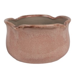 Clayre & Eef Pot de fleurs Ø 20x11 cm Rose Céramique