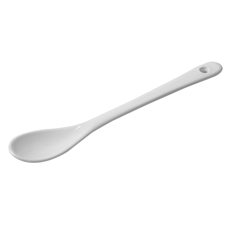 Clayre & Eef Spoon 15x2x1 cm White Ceramic