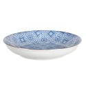 Clayre & Eef Piatto da zuppa Ø 20x4 cm Blu Ceramica Rotondo