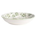 Clayre & Eef Soup Plate Ø 20x4 cm Green White Ceramic Round Flowers