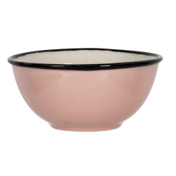 Clayre & Eef Assiette à soupe Ø 12x6 cm Rose Céramique Rond