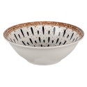 Clayre & Eef Soup Bowl 300 ml White Black Ceramic