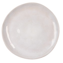 Clayre & Eef Assiette de petit déjeuner Ø 22 cm Beige Céramique Rond