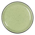 Clayre & Eef Dinner Plate Ø 27 cm Green Ceramic Round