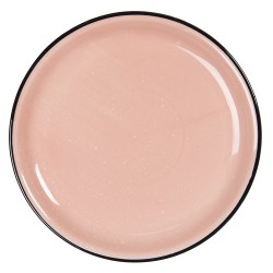 Clayre & Eef Assiette de dîner Ø 27 cm Rose Céramique Rond