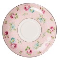 Clayre & Eef Cup and Saucer 250 ml Pink Porcelain Flowers