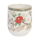 Clayre & Eef Mok  100 ml Rood Porselein Rond Bloemen