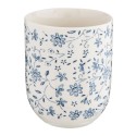 Clayre & Eef Tasse 100 ml Blau Porzellan Rund Blumen