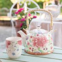 Clayre & Eef Mug 100 ml Rose Porcelaine Rond Fleurs