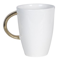 Clayre & Eef Tasse 200 ml Weiß Keramik Rund Hund