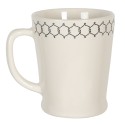 Clayre & Eef Tasse 300 ml Beige Schwarz Keramik Rund Schaf