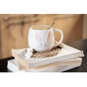 Clayre & Eef Tasse 200 ml Beige Keramik Rund Kaninchen