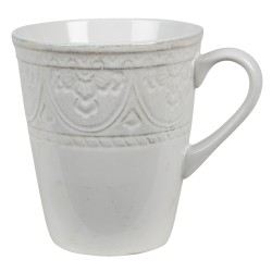 Clayre & Eef Tazza 450 ml Bianco Ceramica