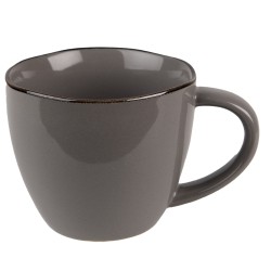 Clayre & Eef Tasse 300 ml Grau Keramik