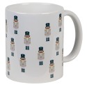 Clayre & Eef Mug 300 ml White Ceramic Nutcrackers